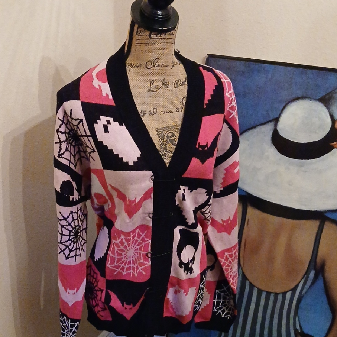 The Grave Girls Patchwork Knit Cardigan